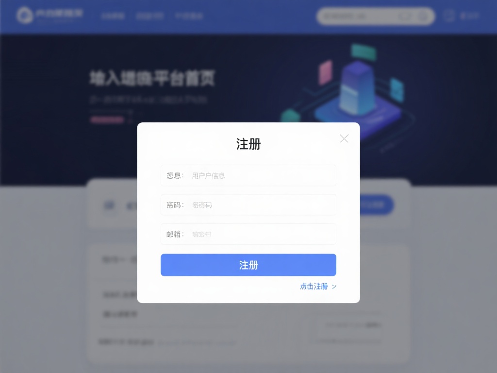 2.&nbsp;点击注册按钮，填写个人信息
进入平台后，找